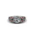 Art Deco Diamond Leaves Engagement Rings - Thalia No. 48
