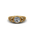 Art Deco Diamond Leaves Engagement Rings - Thalia No. 1