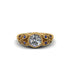 Art Deco Diamond Leaves Engagement Rings - Thalia No. 61
