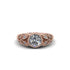 Art Deco Diamond Leaves Engagement Rings - Thalia No. 2