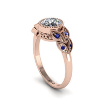 Art Deco Diamond Leaves Engagement Rings - Thalia No. 62 image 1
