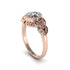 Art Deco Diamond Leaves Engagement Rings - Thalia No. 2