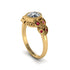 Art Deco Diamond Leaves Engagement Rings - Thalia No. 46