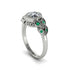 Art Deco Diamond Leaves Engagement Rings - Thalia No. 18