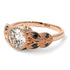 Art Deco Diamond Leaves Engagement Rings - Thalia No. 32 image 3