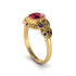 Art Deco Ruby Leaves Engagement Rings - Thalia No. 70 image 1