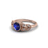 Art Deco Sapphire Leaves Engagement Rings - Thalia No. 14 image 2