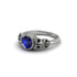 Art Deco Sapphire Leaves Engagement Rings - Thalia No. 45 image 2