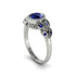 Art Deco Sapphire Leaves Engagement Rings - Thalia No. 75 image 1