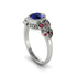Art Deco Sapphire Leaves Engagement Rings - Thalia No. 60