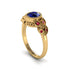 Art Deco Sapphire Leaves Engagement Rings - Thalia No. 58 image 1
