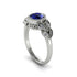 Art Deco Sapphire Leaves Engagement Rings - Thalia No. 15 image 1