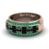 Baguette Black Diamond Eternity Wedding Band - Billy No. 23