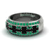 Baguette Black Diamond Eternity Wedding Band - Billy No. 24 image 2