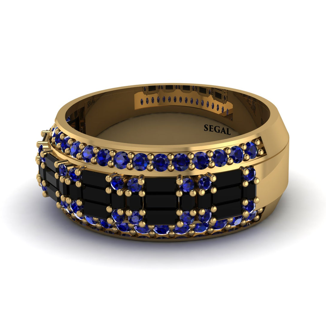 Baguette Black Diamond Eternity Wedding Band - Billy No. 67