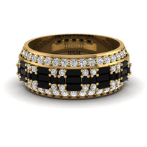 Baguette Black Diamond Eternity Wedding Band - Billy No. 7 image 1