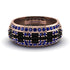 Baguette Black Diamond Eternity Wedding Band - Billy No. 68