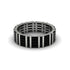 Baguette Black Diamond Eternity Wedding Band - Keegan No. 9