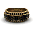 Baguette Black Diamond Eternity Wedding Band - Billy No. 37
