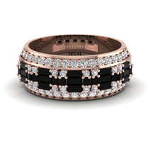 Baguette Black Diamond Eternity Wedding Band - Billy No. 8 image 1
