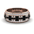 Baguette Black Diamond Eternity Wedding Band - Billy No. 8