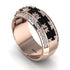 Baguette Black Diamond Eternity Wedding Band - Billy No. 8