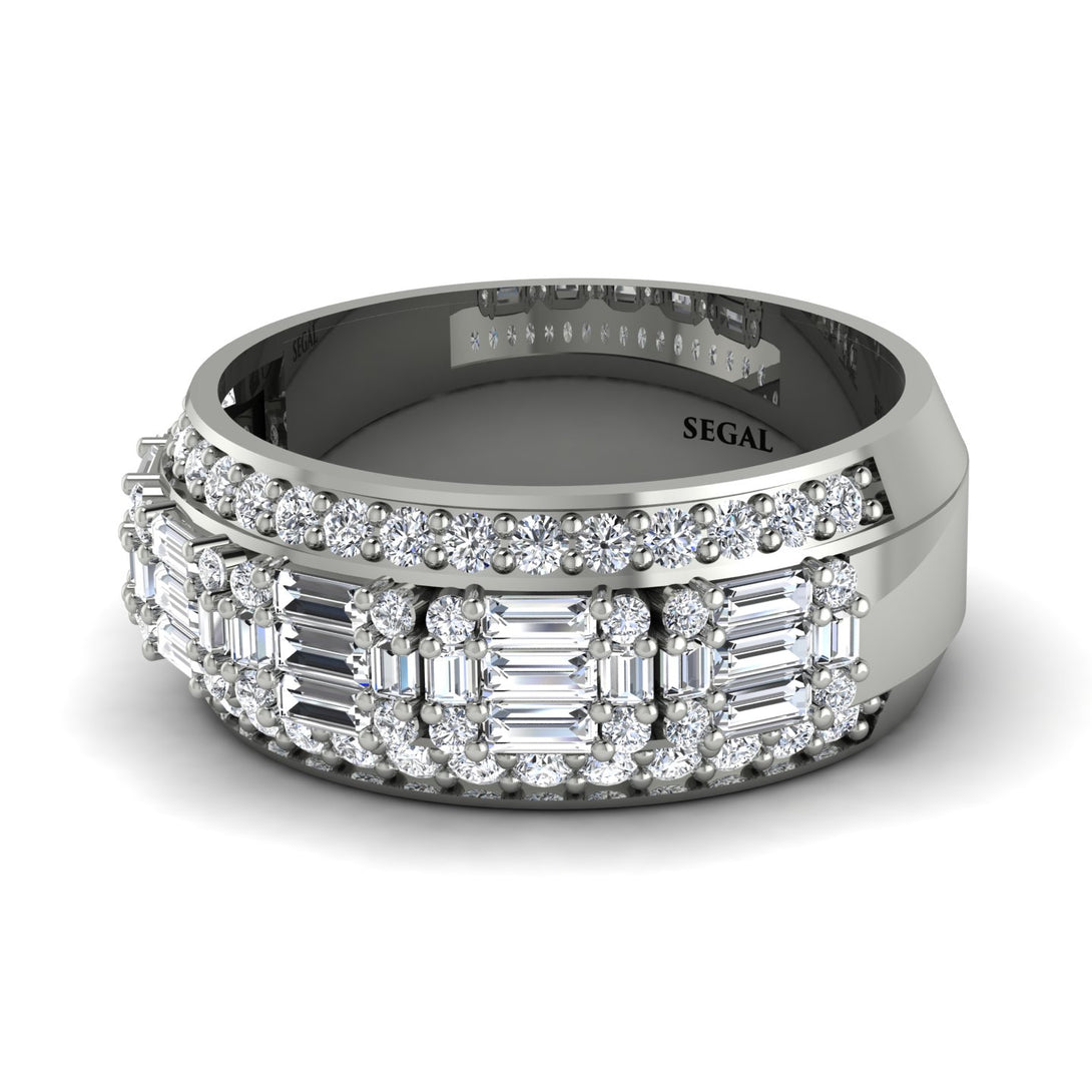 Baguette Diamond Eternity Wedding Band - Billy No. 3