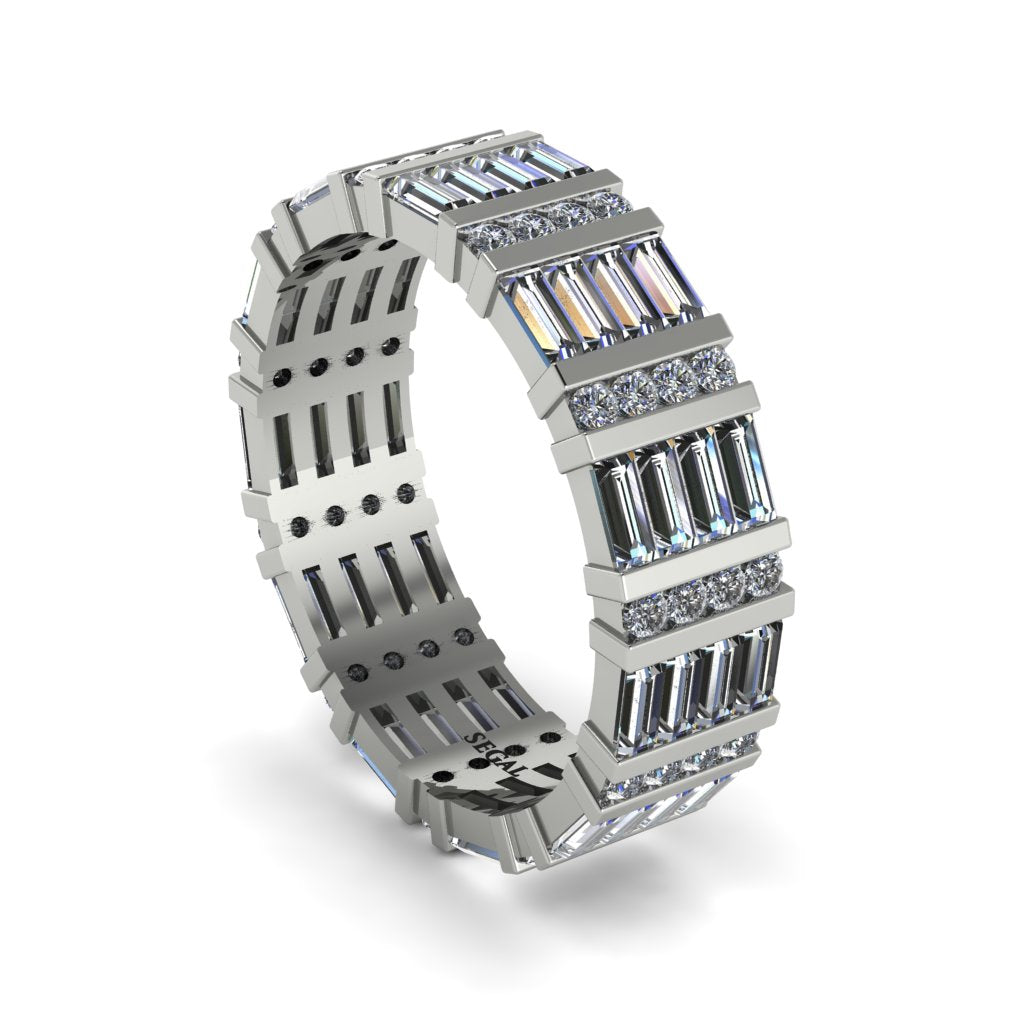 Baguette Diamond Eternity Wedding Band - Keegan No. 3