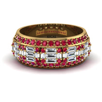 Baguette Diamond Eternity Wedding Band - Billy No. 46 image 1