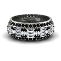 Baguette Diamond Eternity Wedding Band - Billy No. 33 image 1