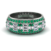 Baguette Diamond Eternity Wedding Band - Billy No. 18 image 1