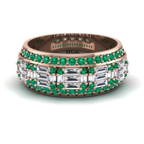 Baguette Diamond Eternity Wedding Band - Billy No. 17 image 1