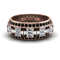 Baguette Diamond Eternity Wedding Band - Billy No. 32 image 1