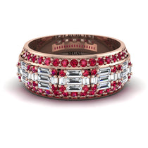 Baguette Diamond Eternity Wedding Band - Billy No. 47 image 1