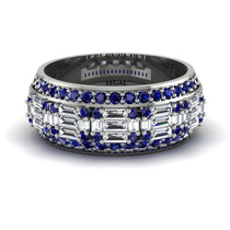 Baguette Diamond Eternity Wedding Band - Billy No. 63 image 1