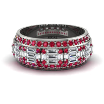 Baguette Diamond Eternity Wedding Band - Billy No. 48 image 1