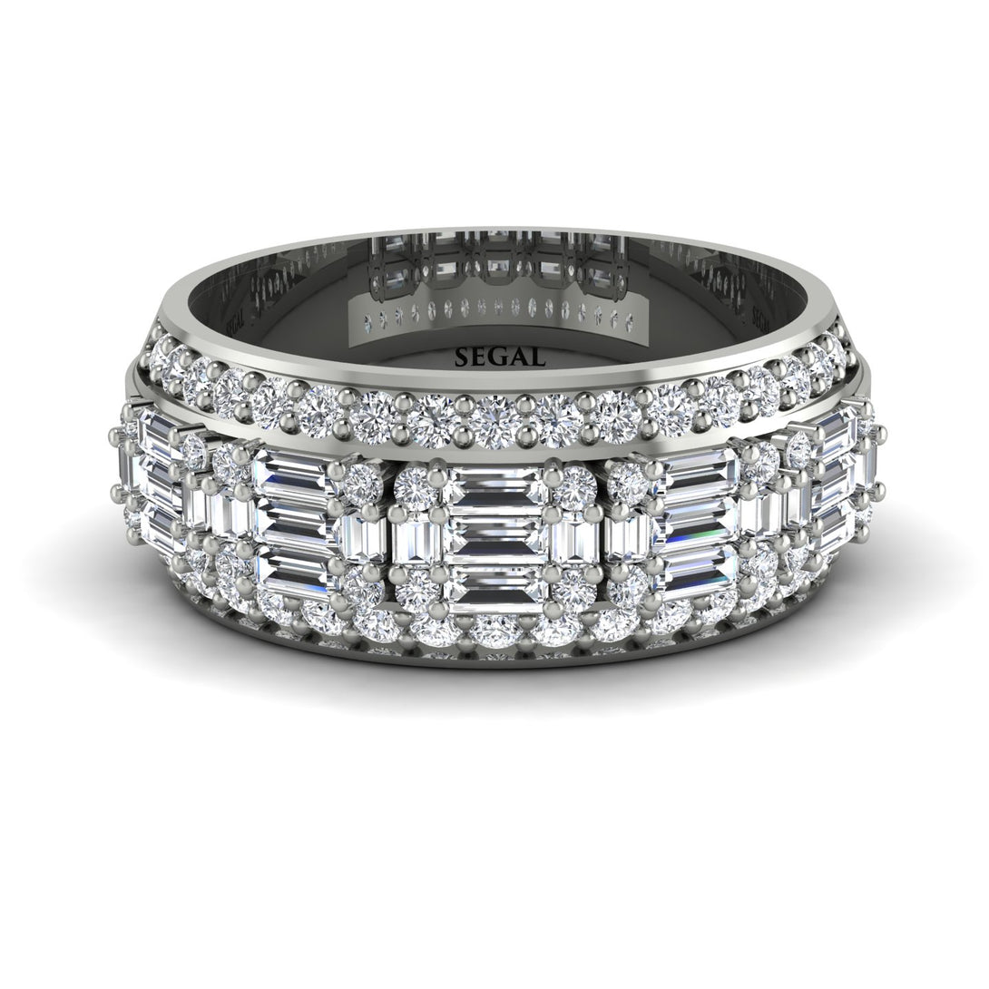 Baguette Diamond Eternity Wedding Band - Billy No. 3