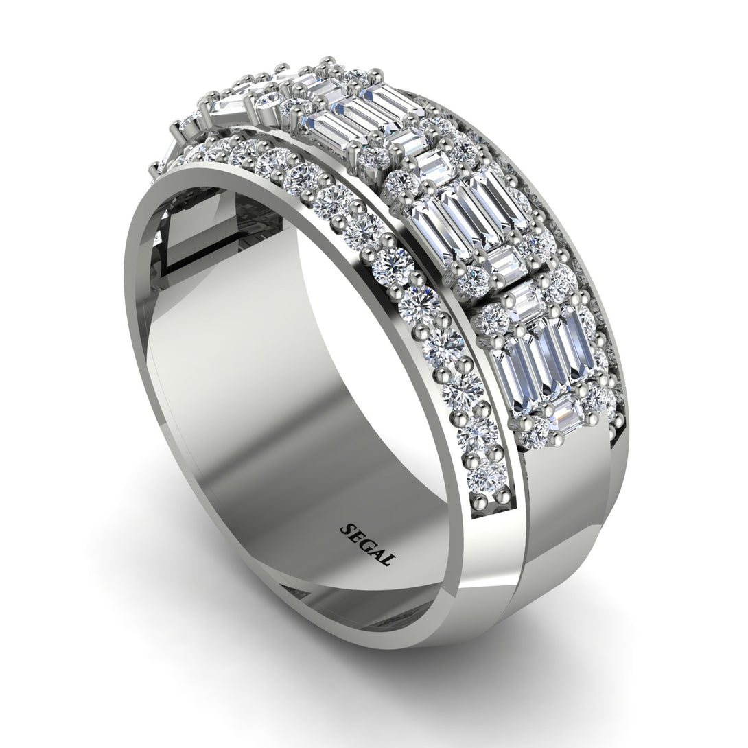 Baguette Diamond Eternity Wedding Band - Billy No. 3
