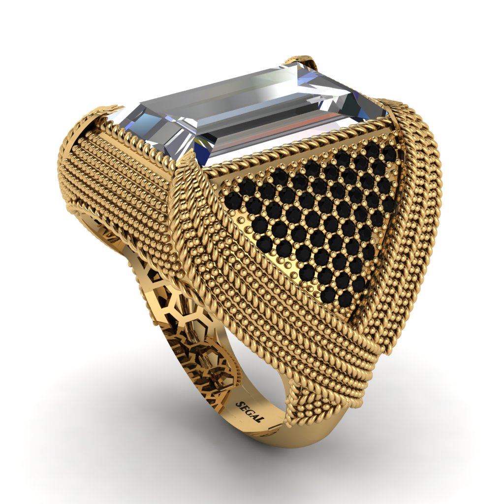 Baguette Diamond Majestic Men's Fashion Ring - Flynn No. 31