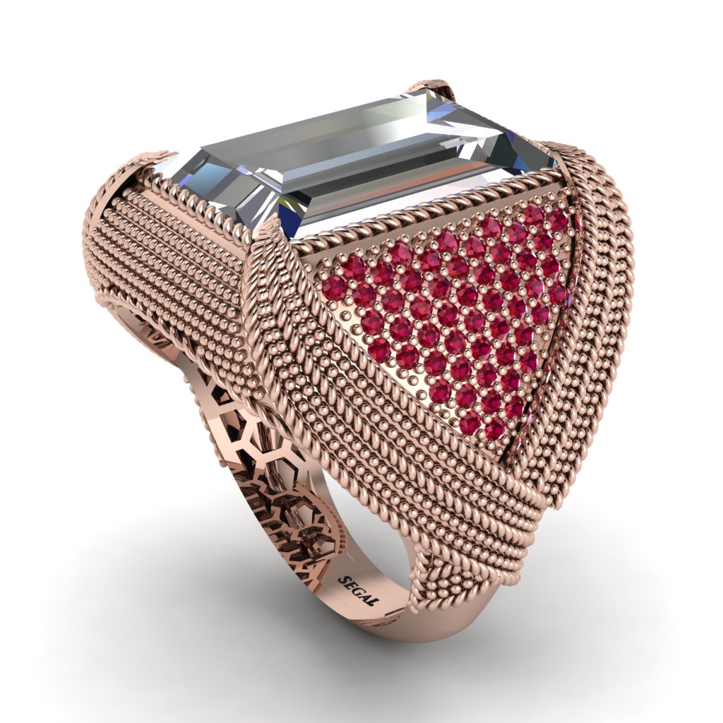 Baguette Diamond Majestic Men's Fashion Ring - Flynn No. 47
