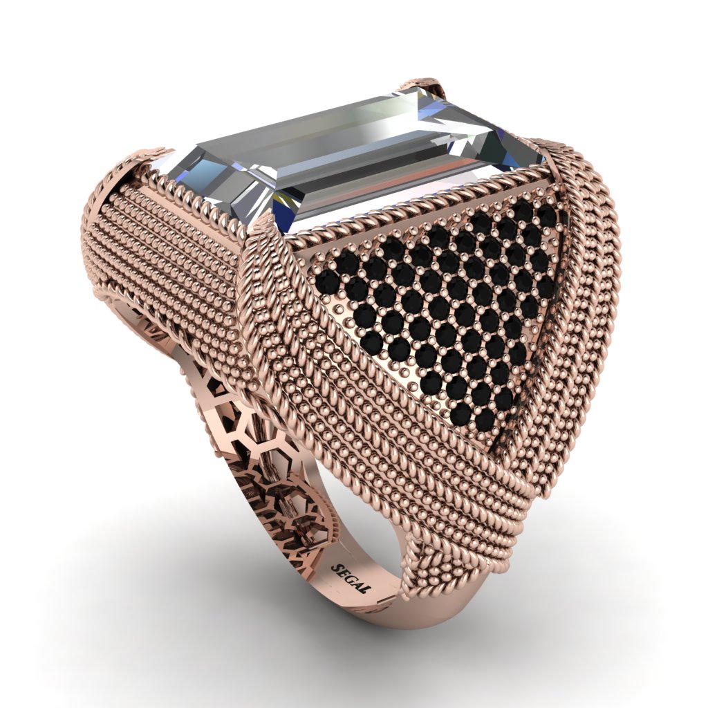 Baguette Diamond Majestic Men's Fashion Ring - Flynn No. 32