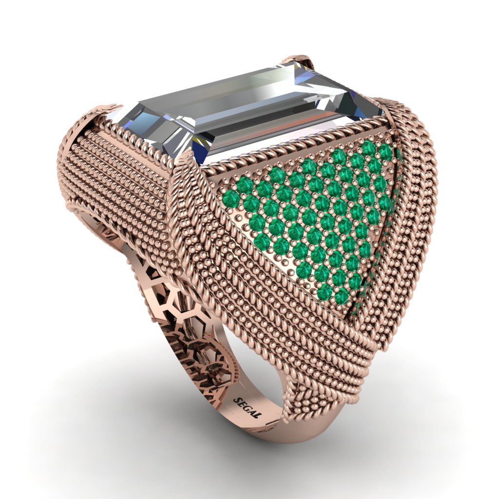 Baguette Diamond Majestic Men's Fashion Ring - Flynn No. 17