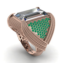 Baguette Diamond Majestic Men's Fashion Ring - Flynn No. 17 image 1