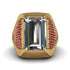 Baguette Diamond Majestic Men's Fashion Ring - Flynn No. 46 image 2