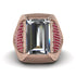 Baguette Diamond Majestic Men's Fashion Ring - Flynn No. 47 image 2