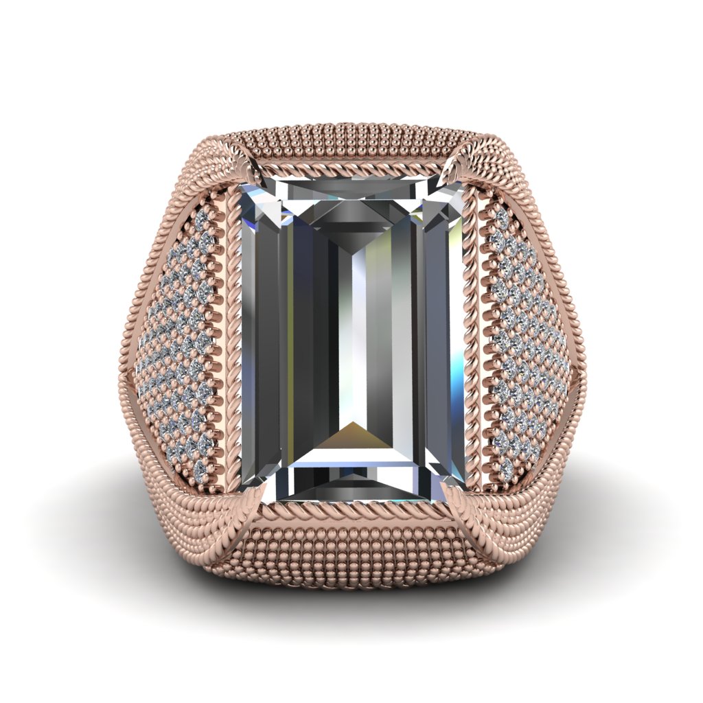 Baguette Diamond Majestic Men's Fashion Ring - Flynn No. 2