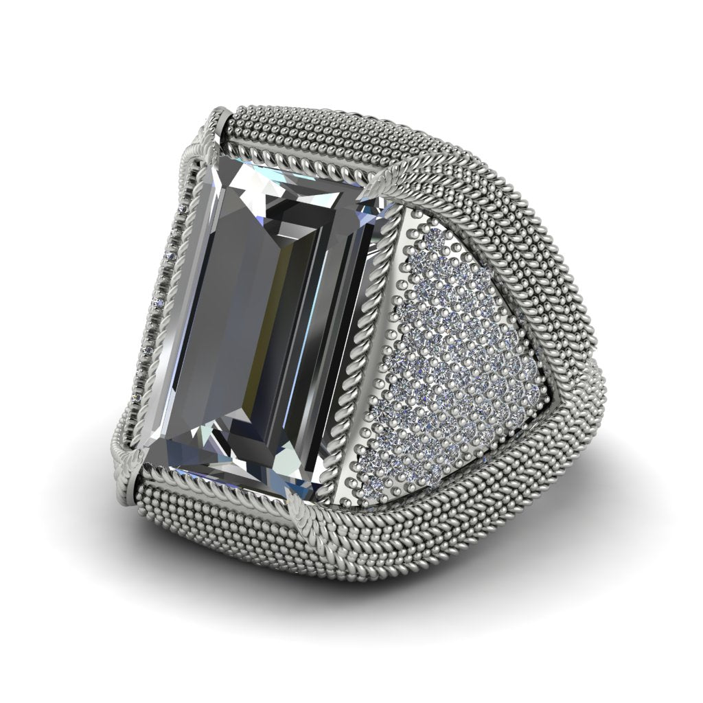 Baguette Diamond Majestic Men's Fashion Ring - Flynn No. 3