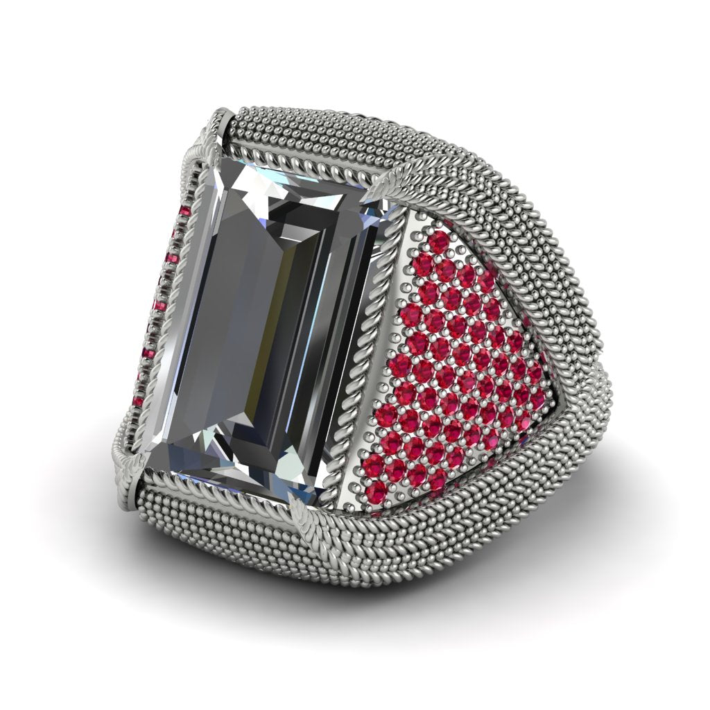 Baguette Diamond Majestic Men's Fashion Ring - Flynn No. 48