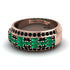 Baguette Emerald Eternity Wedding Band - Billy No. 35 image 2
