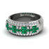 Baguette Emerald Eternity Wedding Band - Billy No. 6 image 2